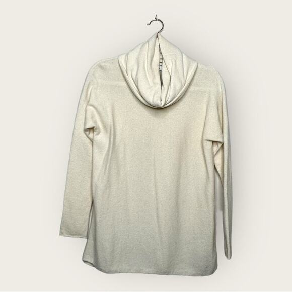 EUC | Vince | Cashmere Draping Turtleneck Sweater | Ivory | Small - Picture 1 of 8